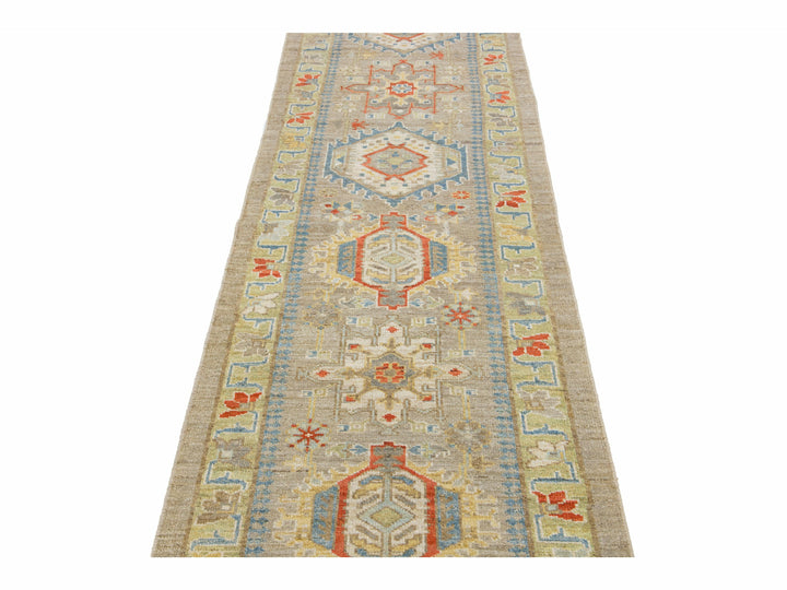 Modern Sultanabad Wool Runner 3 X 19