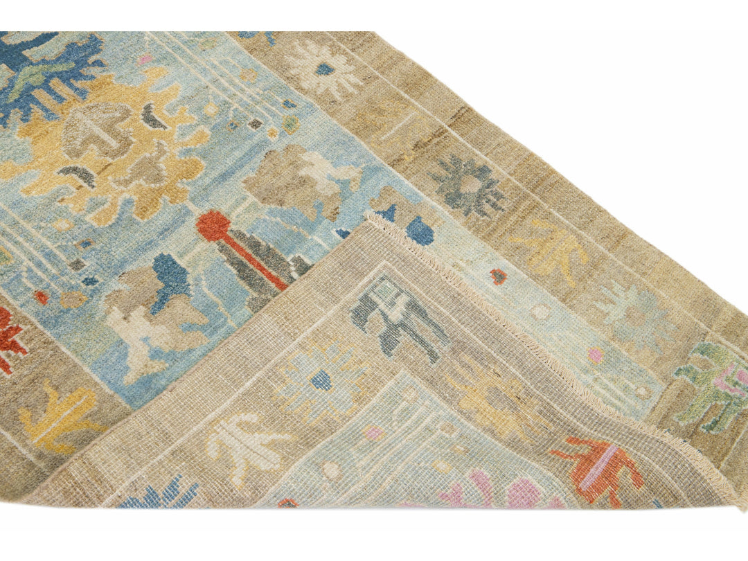 Modern Sultanabad Wool Runner 3 X 19