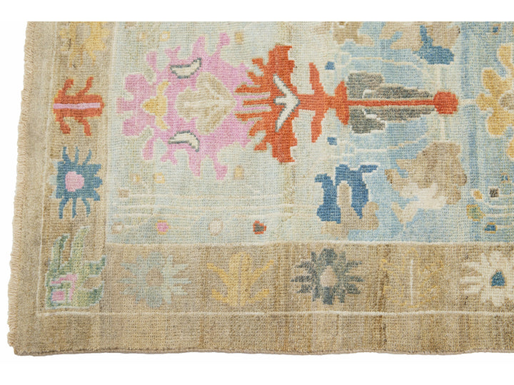 Modern Sultanabad Wool Runner 3 X 19