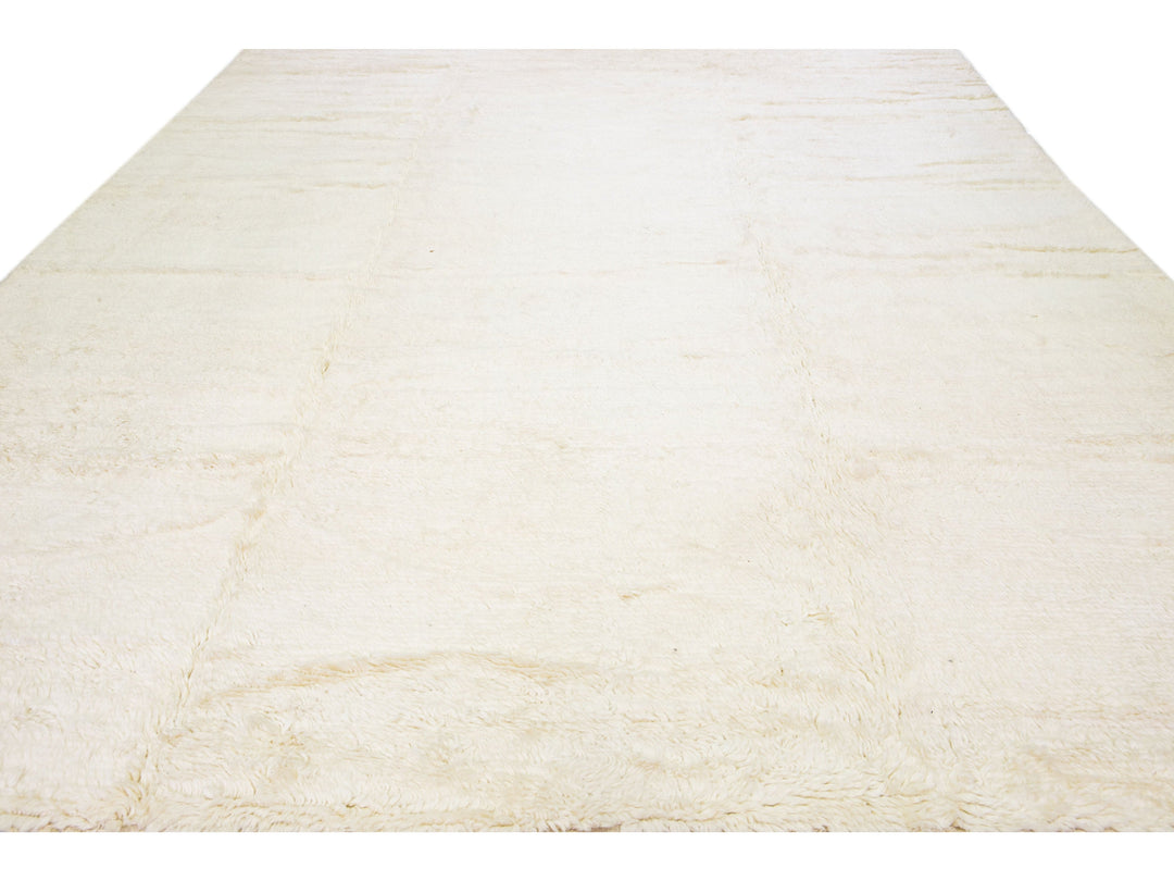 Modern Moroccan Wool Rug 12 X 15
