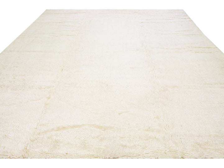 Modern Moroccan Wool Rug 12 X 15