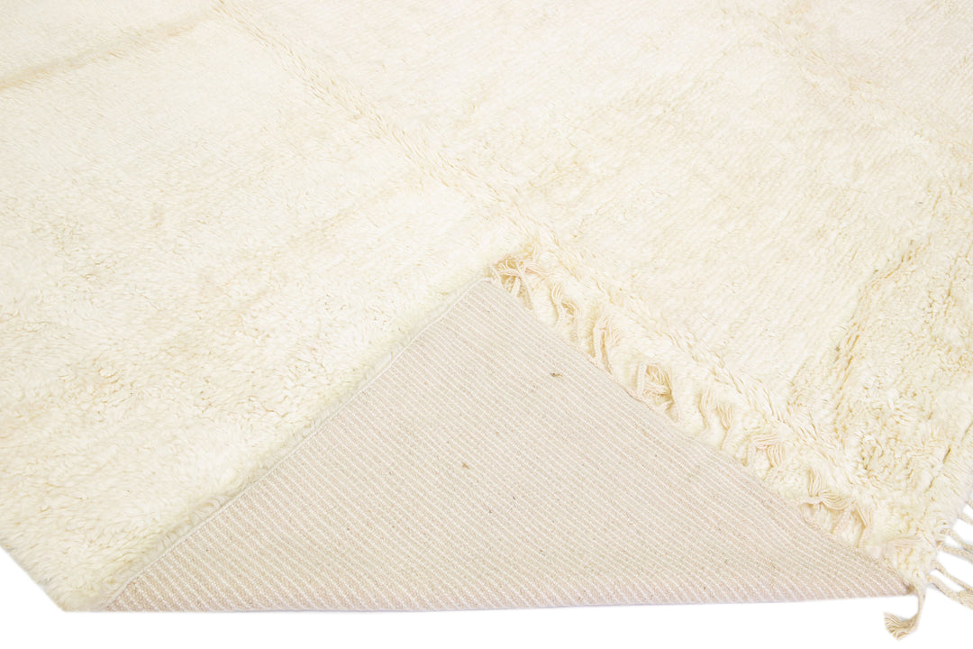 Modern Moroccan Wool Rug 12 X 15