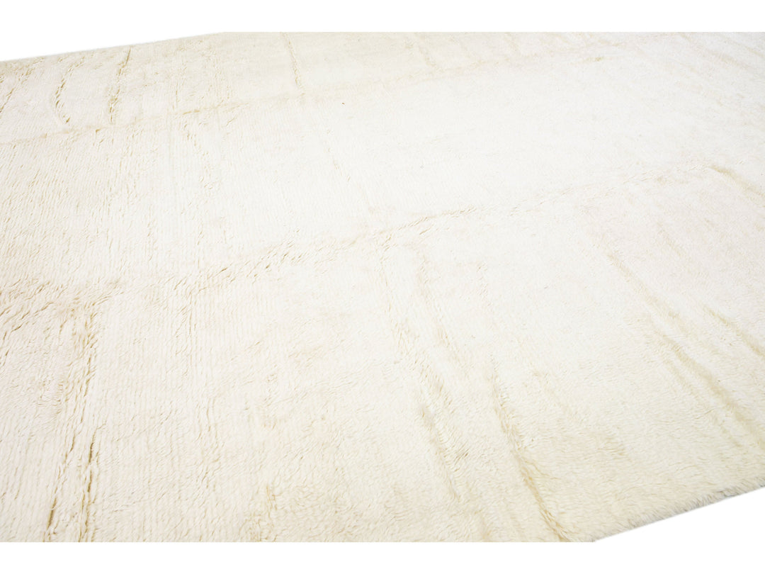 Modern Moroccan Wool Rug 12 X 15