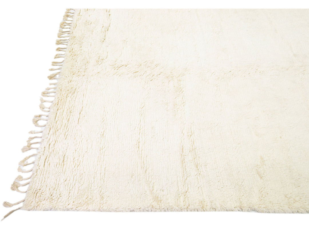 Modern Moroccan Wool Rug 12 X 15