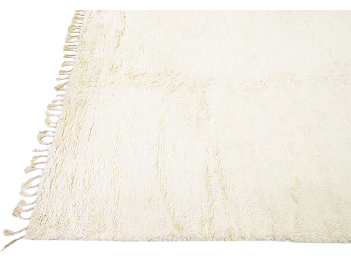 Modern Moroccan Wool Rug 12 X 15