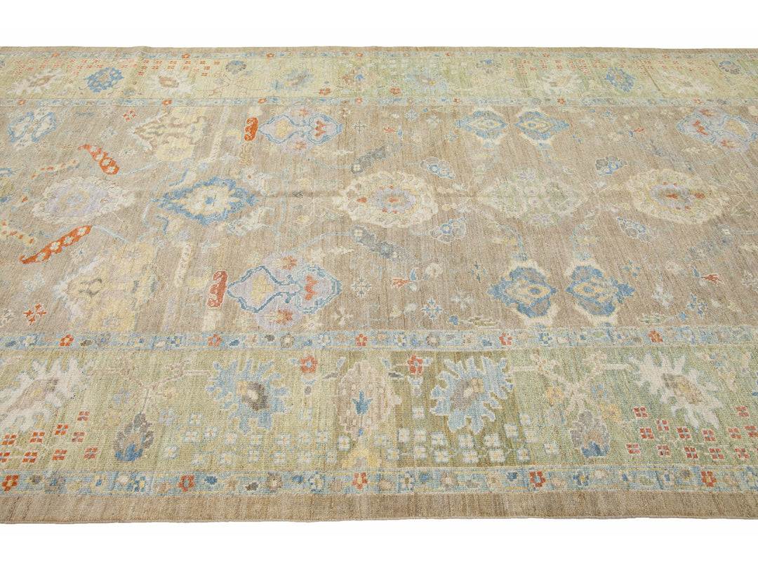 Modern Sultanabad Wool Runner 7 X 23