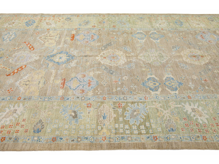 Modern Sultanabad Wool Runner 7 X 23