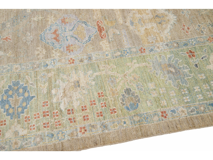 Modern Sultanabad Wool Runner 7 X 23