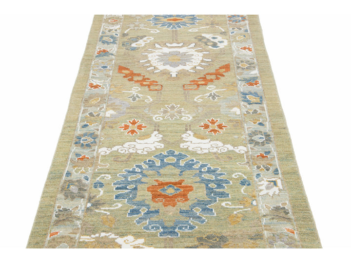 Modern Sultanabad Wool Runner 3 X 20