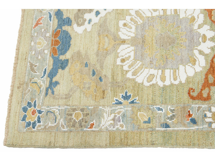 Modern Sultanabad Wool Runner 3 X 20