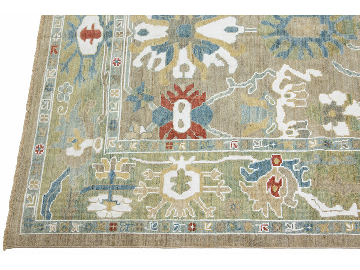 Modern Sultanabad Wool Runner 7 X 24