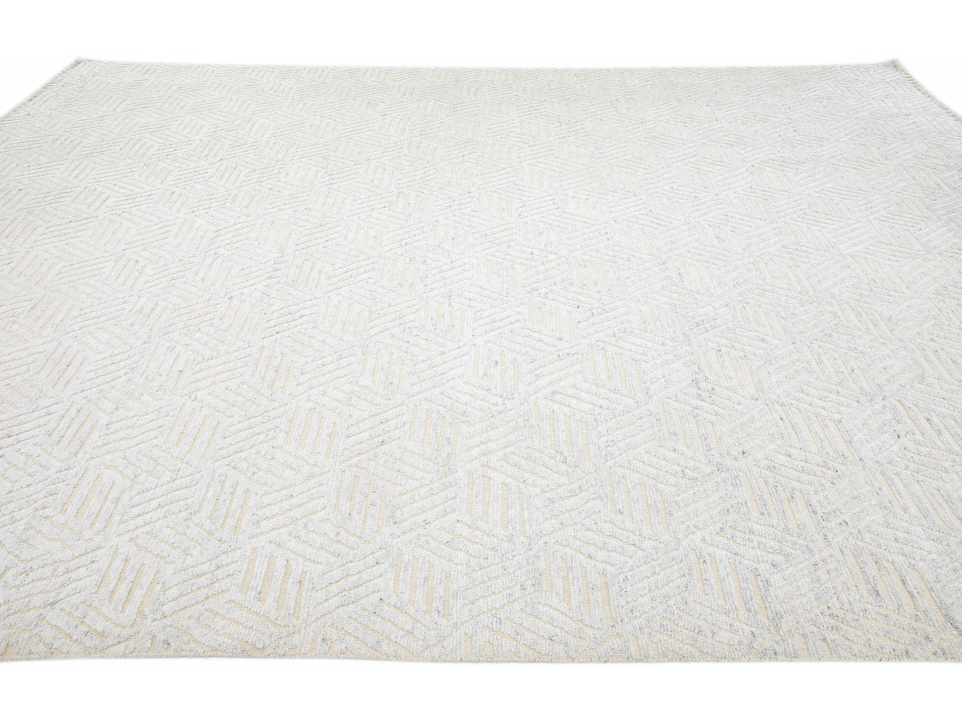 Modern Moroccan Wool Rug 10 X 14