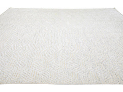 Modern Moroccan Wool Rug 10 X 14