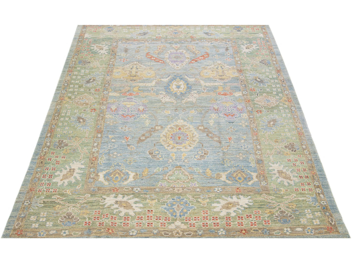 Modern Sultanabad Wool Rug 7 X 10