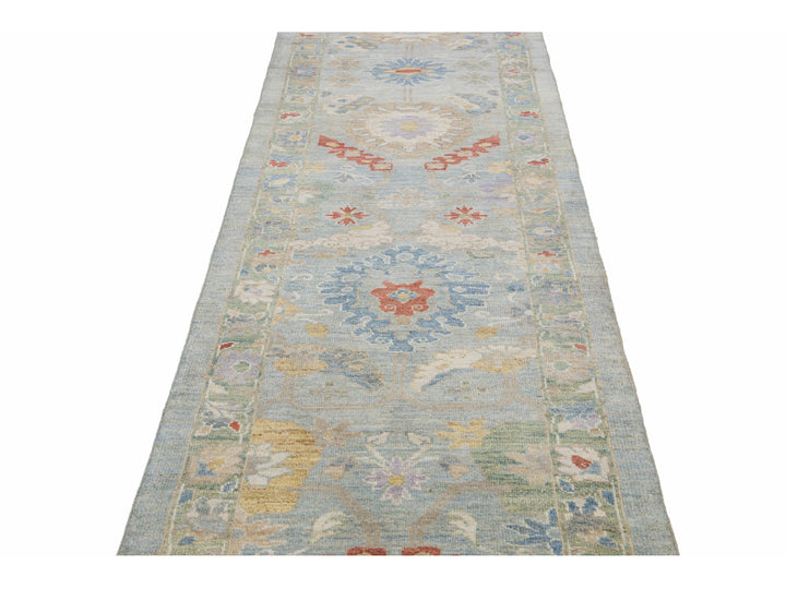 Modern Sultanabad Wool Runner 3 X 20