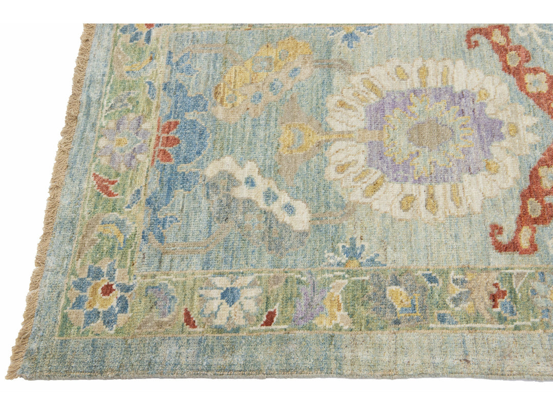 Modern Sultanabad Wool Runner 3 X 20