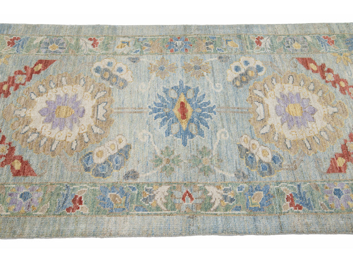 Modern Sultanabad Wool Runner 3 X 20