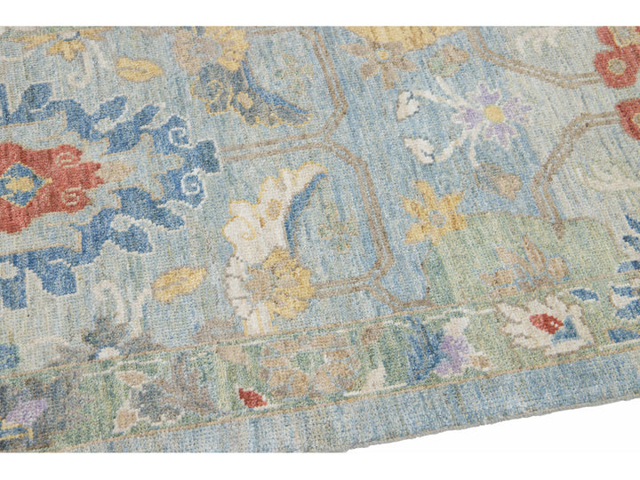 Modern Sultanabad Wool Runner 3 X 20