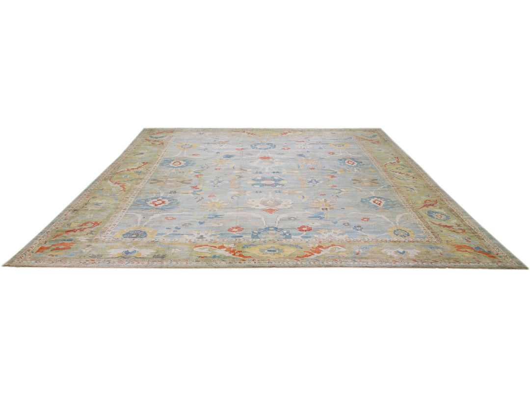 Modern Sultanabad Wool Rug 18 X 19