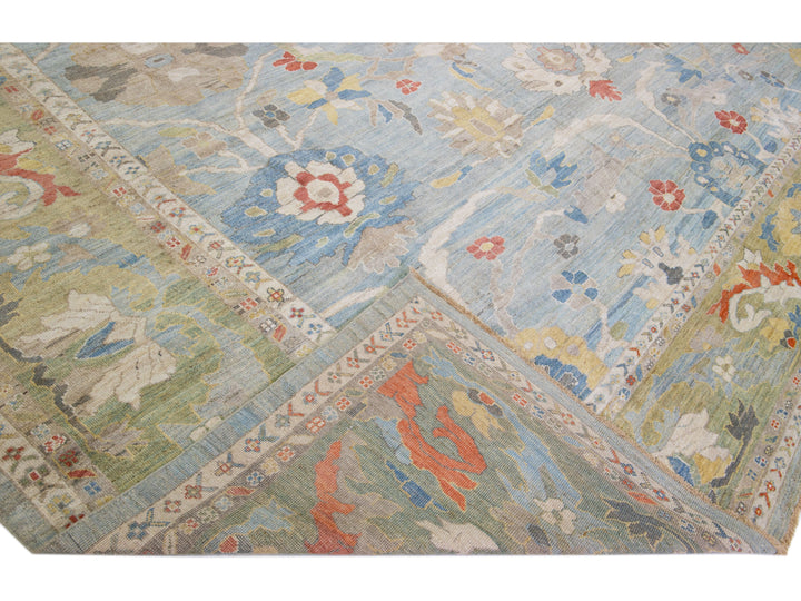 Modern Sultanabad Wool Rug 18 X 19