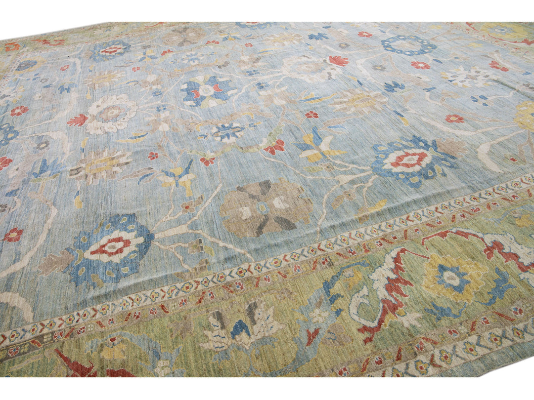 Modern Sultanabad Wool Rug 18 X 19
