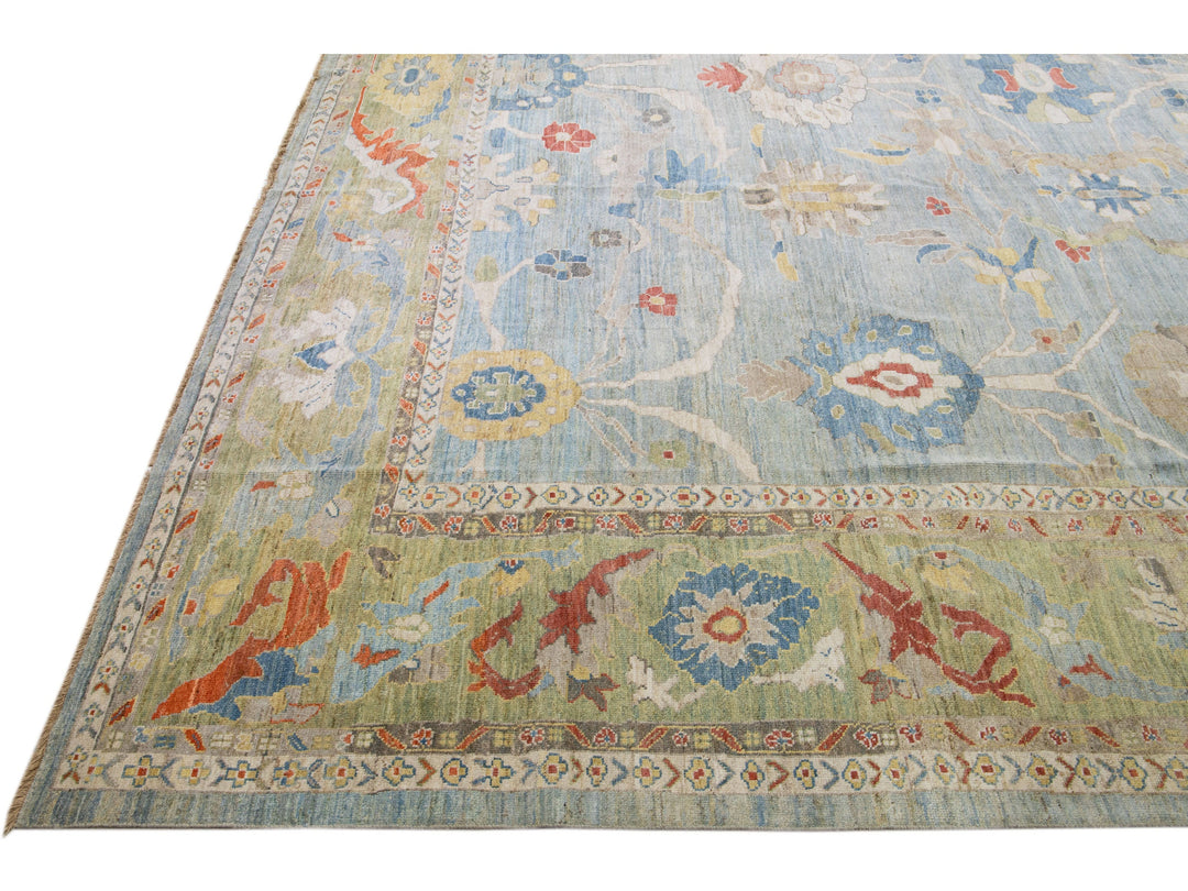 Modern Sultanabad Wool Rug 18 X 19