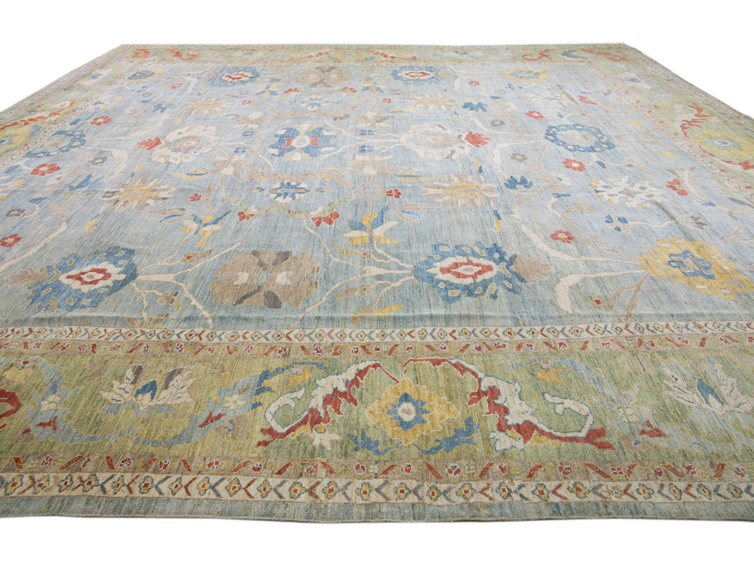 Modern Sultanabad Wool Rug 18 X 19
