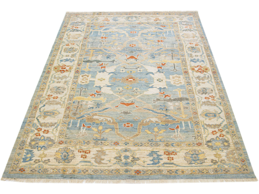 Modern Sultanabad Wool Rug 7 X 10