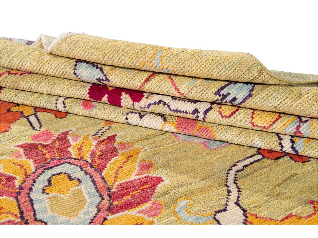 New Contemporary Oushak Colorful Wool Rug 12 X 16