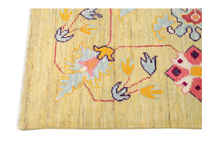 New Contemporary Oushak Colorful Wool Rug 12 X 16
