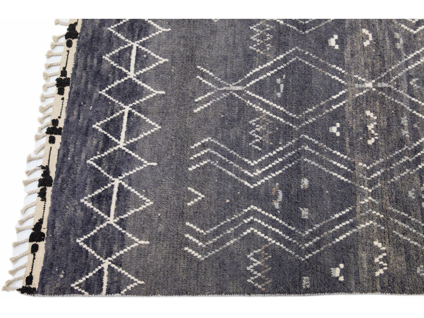 Modern Moroccan Wool Rug 9 X 13