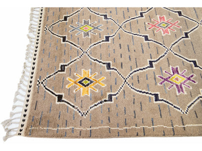 Modern Moroccan Wool Rug 9 X 13