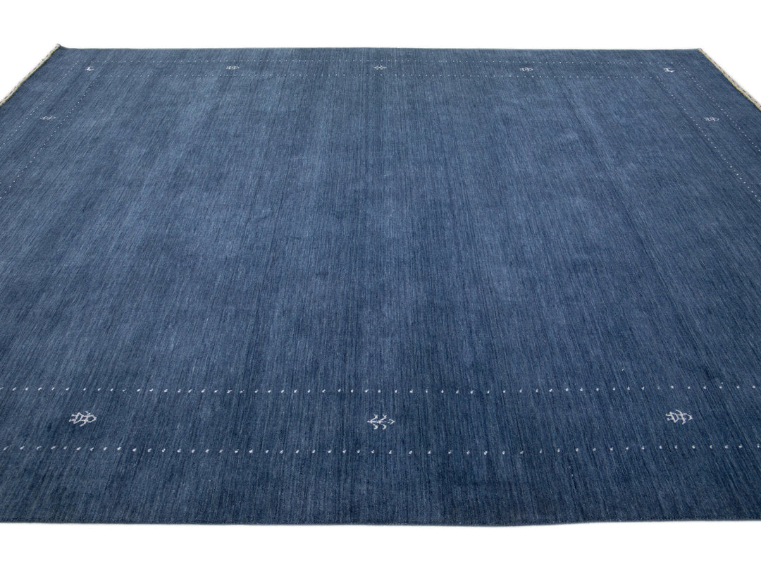 Modern Gabbeh Wool Rug 9 X 12