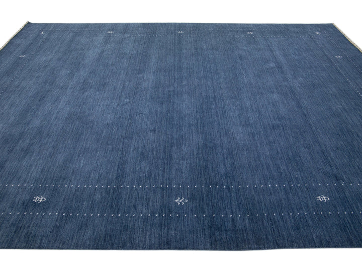 Modern Gabbeh Wool Rug 9 X 12