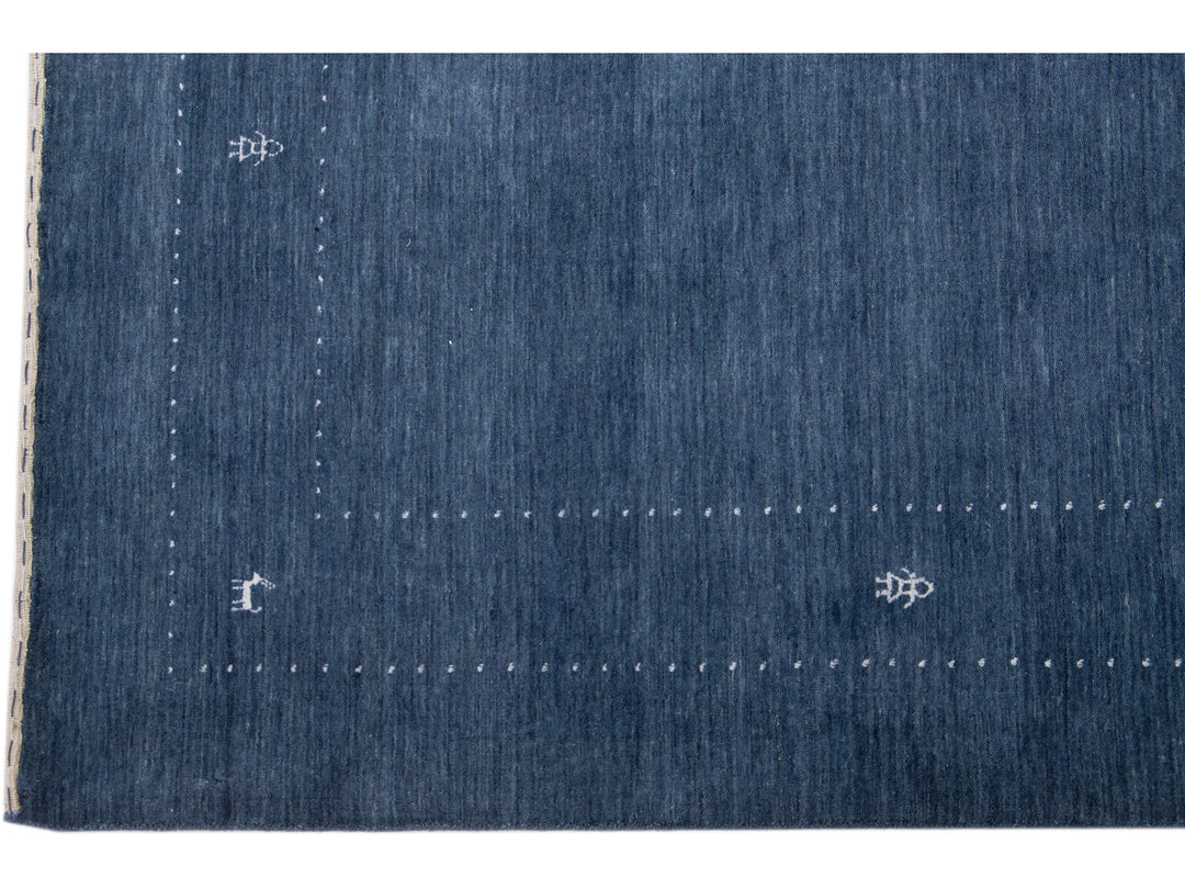 Modern Gabbeh Wool Rug 9 X 12