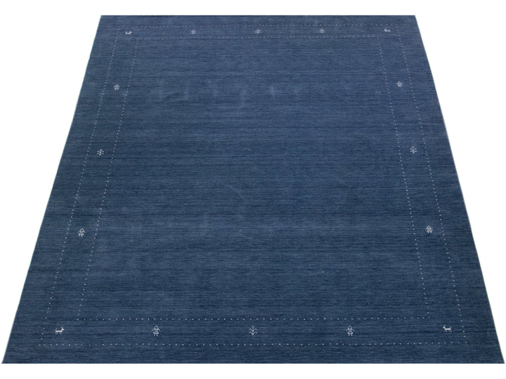 Modern Gabbeh Wool Rug 9 X 12
