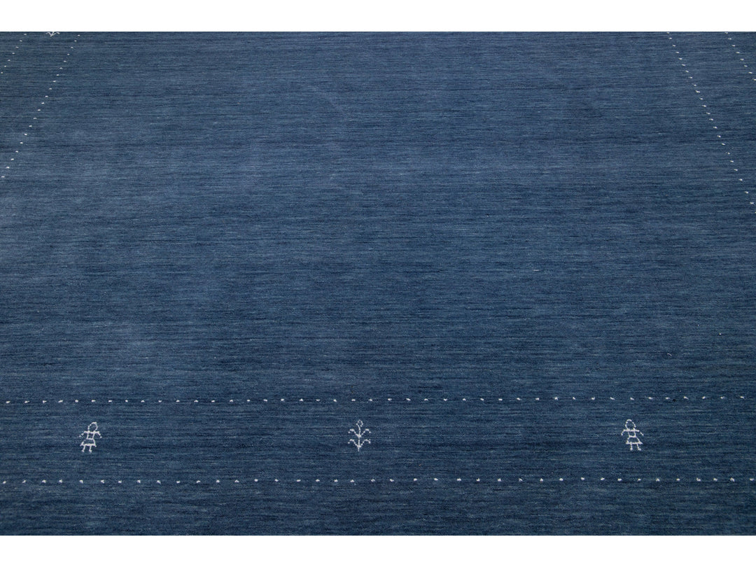 Modern Gabbeh Wool Rug 9 X 12