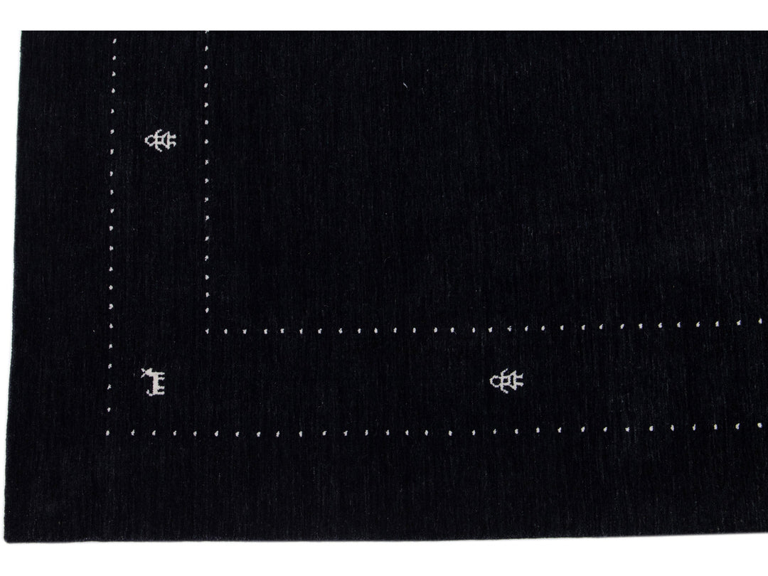 Modern Gabbeh Wool Rug 9 X 12