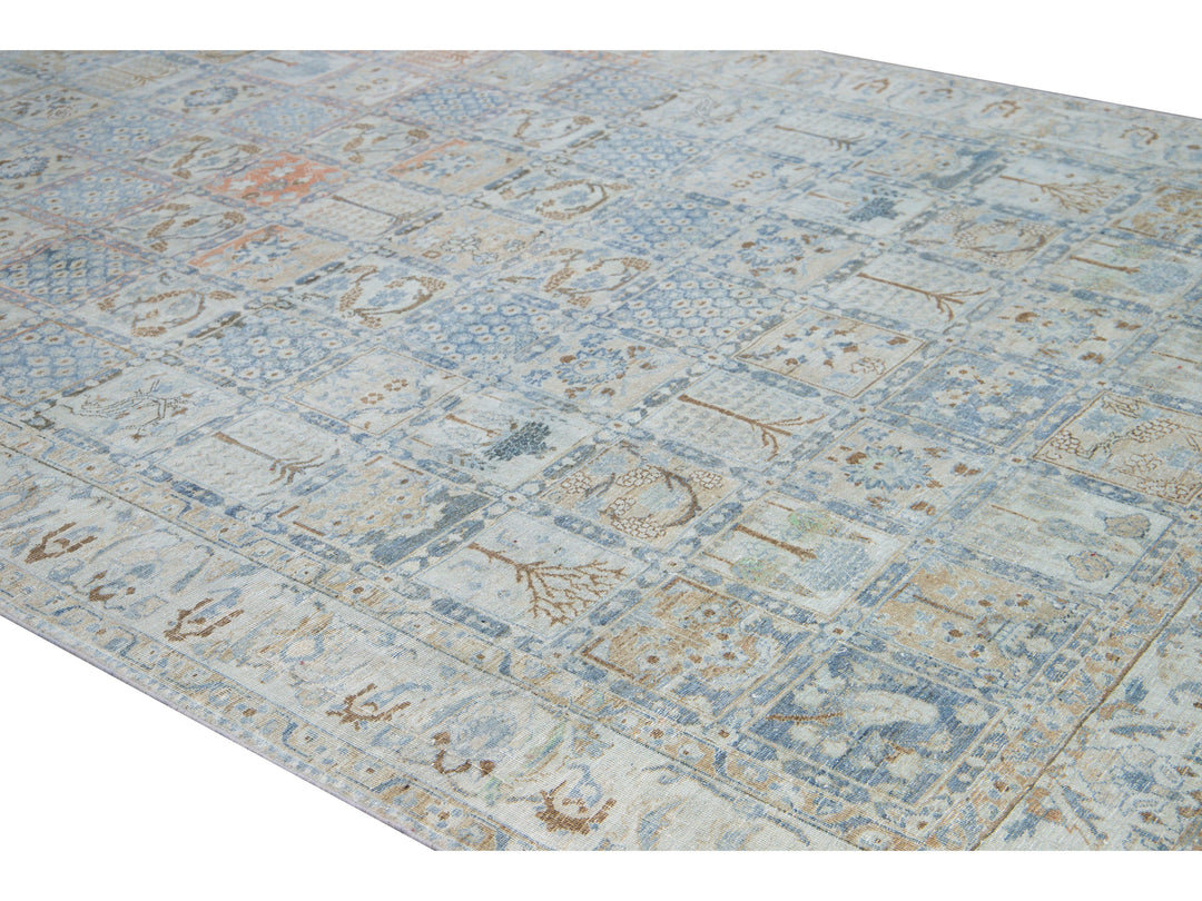 Antique Tabriz Wool Rug 8 X 12