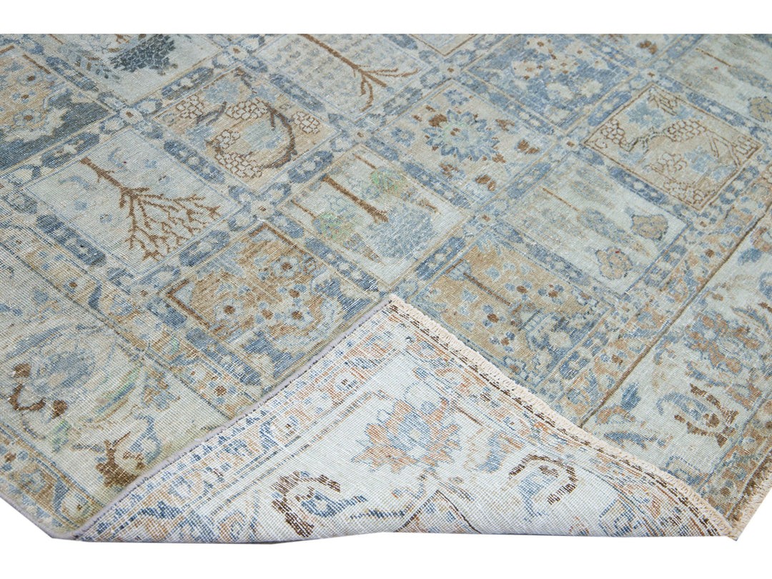 Antique Tabriz Wool Rug 8 X 12