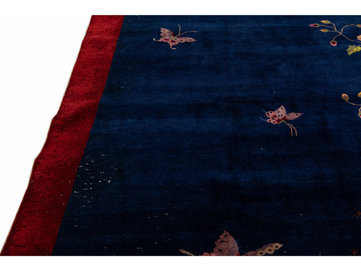 Antique Art Deco Chinese Rug 9 X 12