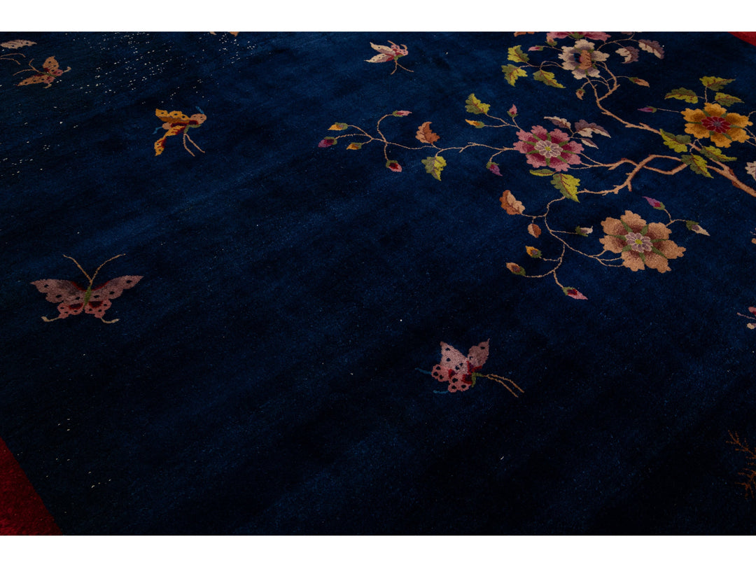 Antique Art Deco Chinese Rug 9 X 12