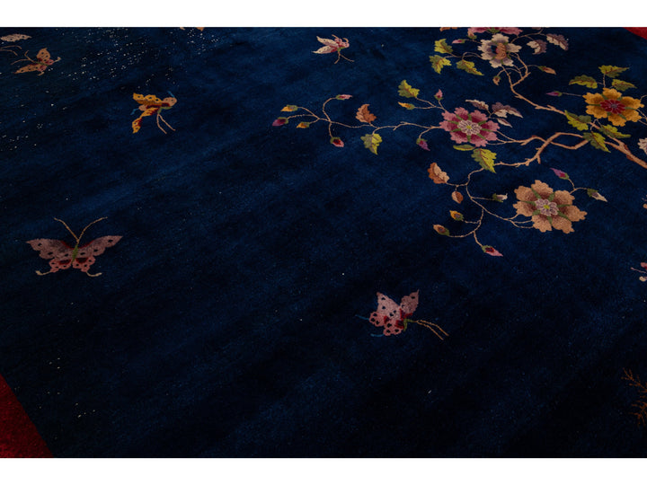 Antique Art Deco Chinese Rug 9 X 12