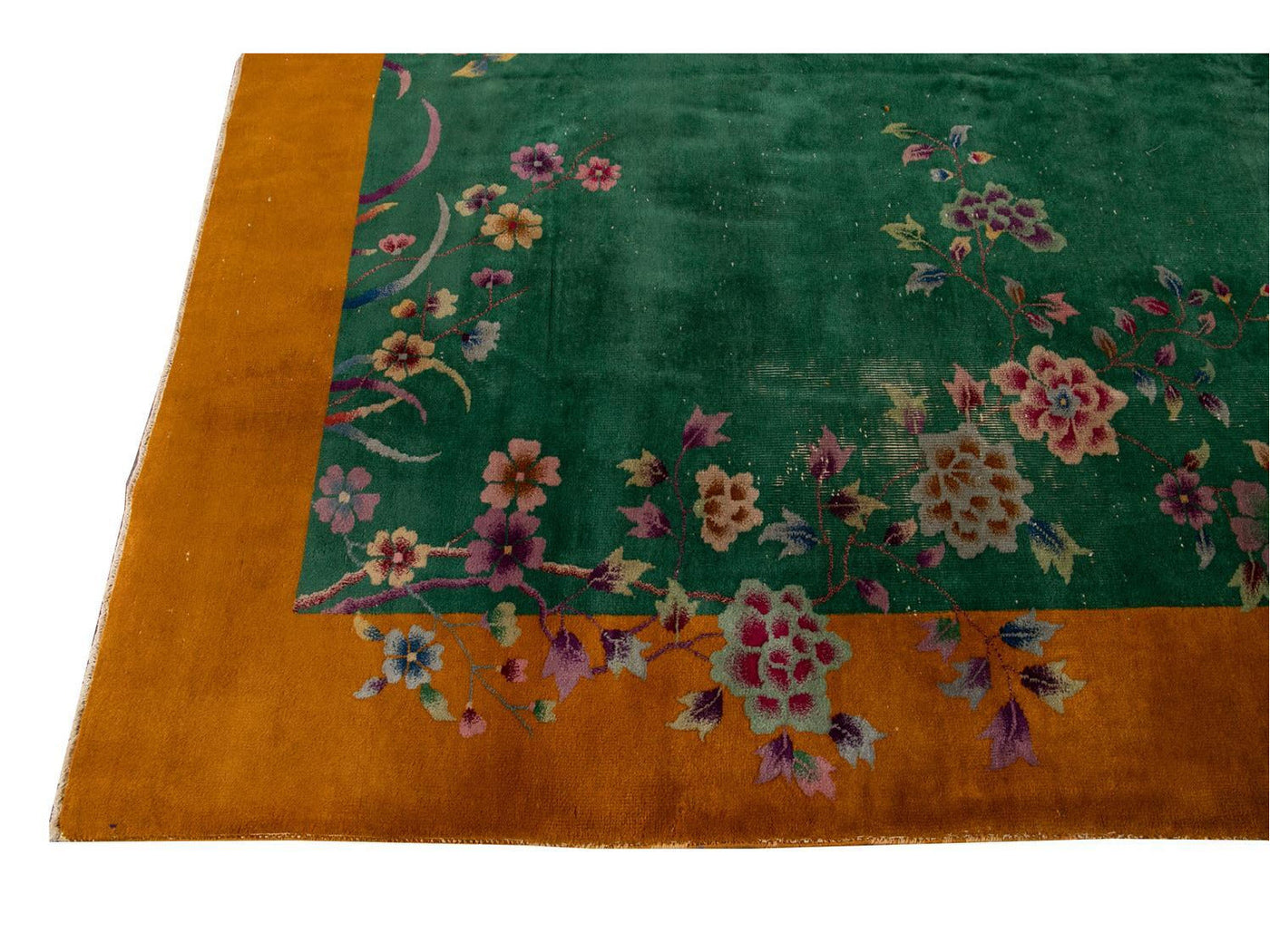 Antique Art Deco Chinese Wool Rug 9 X 11