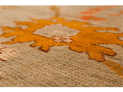Antique Turkish Oushak Wool Rug 14 X 18