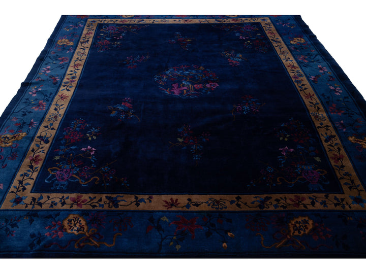 Antique Chinese Peking Wool Rug 8 X 10