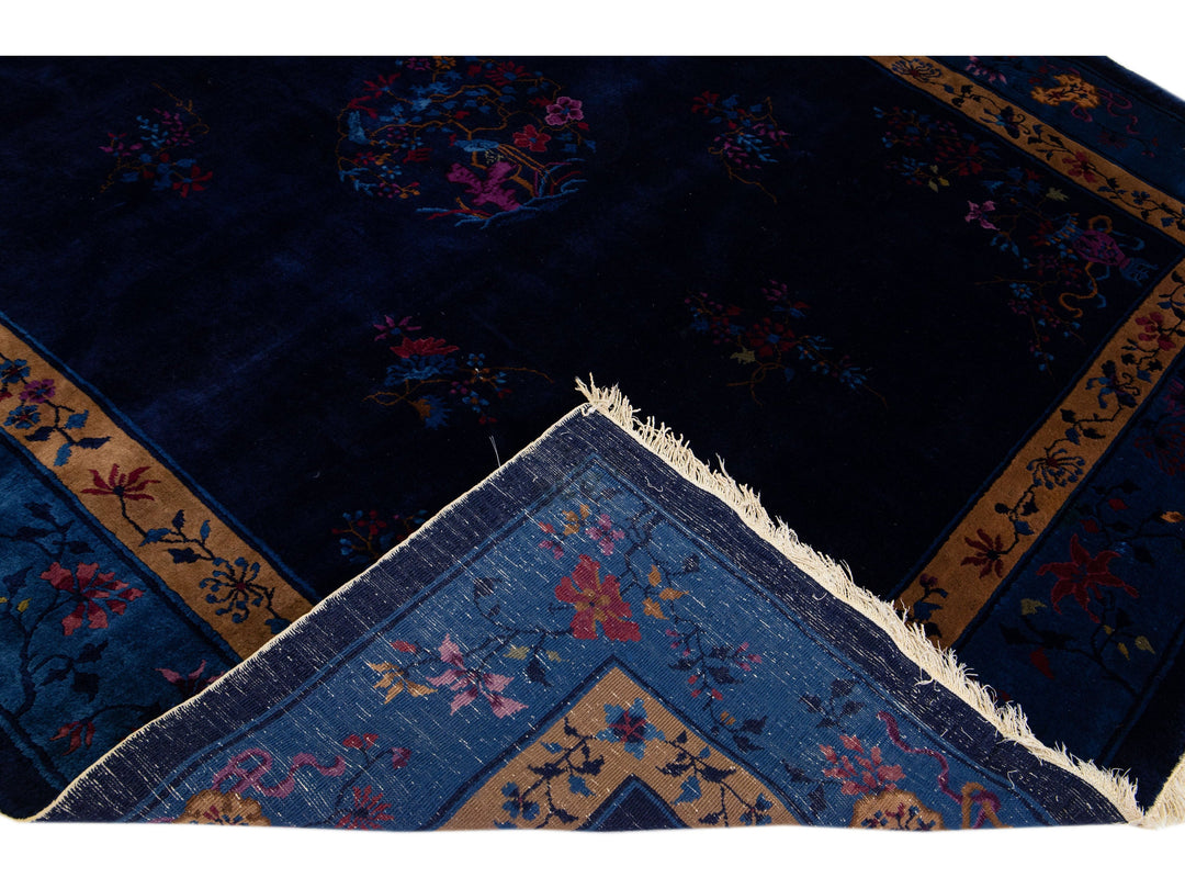 Antique Chinese Peking Wool Rug 8 X 10
