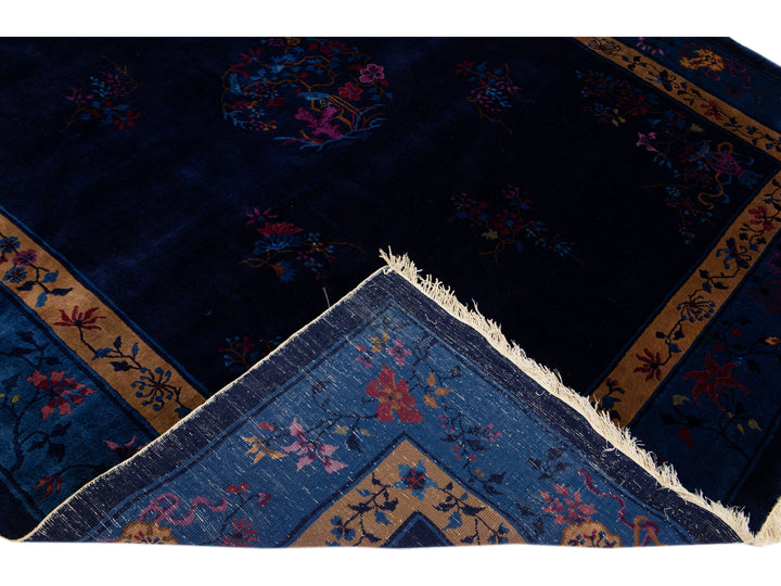Antique Chinese Peking Wool Rug 8 X 10