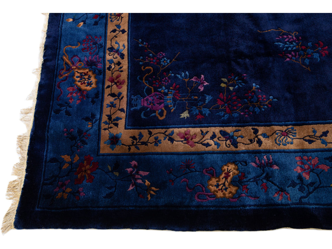 Antique Chinese Peking Wool Rug 8 X 10