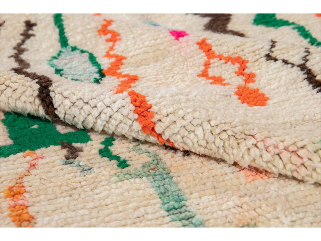 Vintage Azilal Moroccan Wool Rug 5 X 8